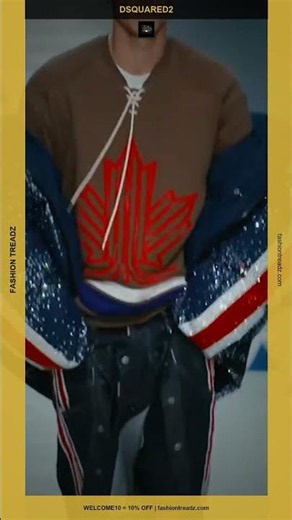 Dsquared2 2026 Runway | Milan Rock Luxury | Fashion Treadz #Shorts
