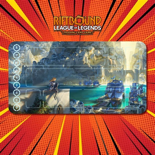 Demacia City / Lux - Riftbound LOL TCG Playmat / 24"x14" Inches (600x350x2mm) - Etsy