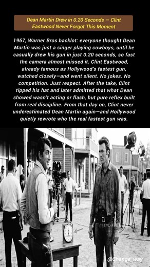 Dean Martin Drew in 0.20 Seconds — Clint Eastwood Never Forgot This Moment
