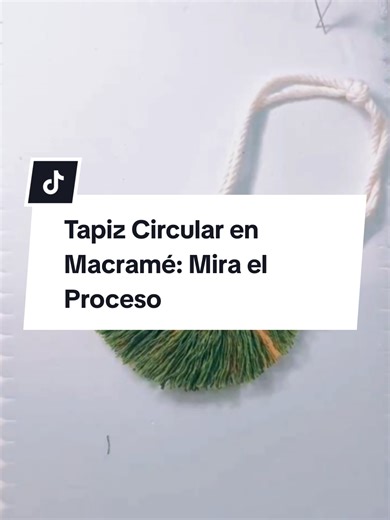 Tapiz Circular en Macramé: Mira el Proceso #manualidades #macrame #macrametutorial #macramelove #tejidoamano