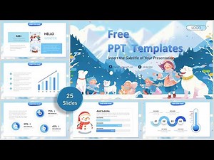 Illustration Style Winter Theme PowerPoint Templates | Free