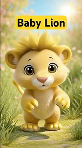 Baby Lion Song 🦁✨ | Cute Animal Rhyme for Kids | Tiny Tunes Kids