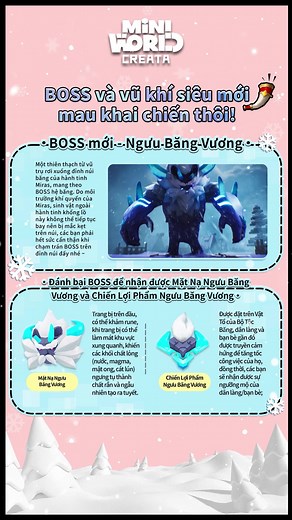 Chuẩn bị Đồ Nghề Đánh Boss Mini World | Siêu Nhân A Ngưu Băng Vương HP