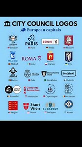 European Capital City Logos Explained 🇪🇺🏛️ | Can You Recognize Them?