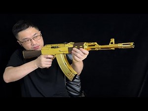 Golden AK47 Gel Blaster Toy Gun Review!