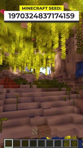 Minecraft Lush Cave Cliff Island Seed Showcase