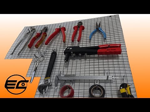 Genial Idea para colgar tus Herramientas en una malla metálica / panel casero