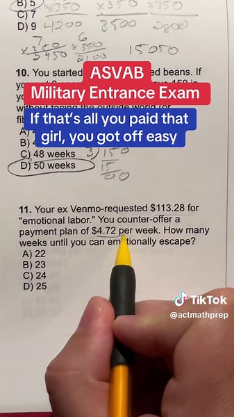 ASVAB Arithmetic Reasoning: Solve Payment Plan Problem