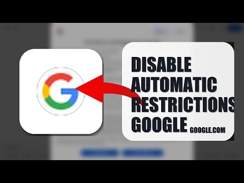 How To Disable Automatic Restrictions On Google Account 2026 (FULL TUTORIAL)