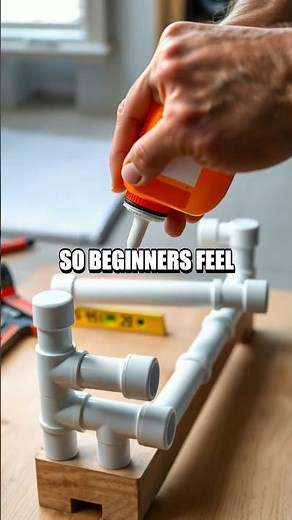 A Simple PVC Towel Rack That Pops