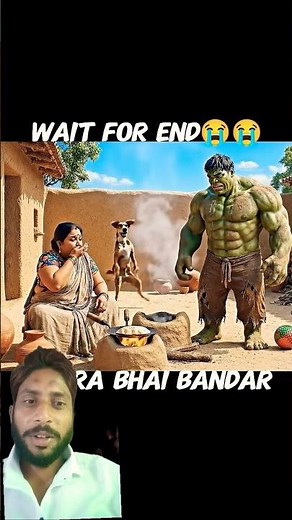 अम्मी मुझे भी मेले में जाना है रे 😆 #hulk #sad #comedy #funny #comedy#ai #monkeychallenge #monkey