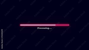 Futuristic loading bar. Sending bar. Status bar loading process indicator. Updating progress bar, Simple Loading bar screen progress animation