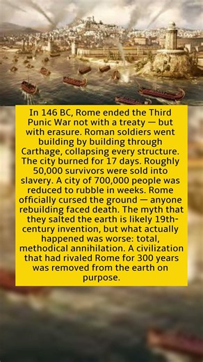 Rome Didn't Just Defeat Carthage. They Burned It for 17 Days and Erased It From the Map