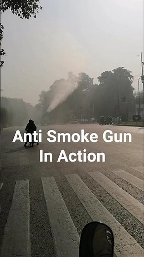 Anti Smog Gun In Action
