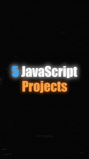 Iron Coding | Android Developer | Flutter | Web Developer on Instagram: "Javascript projects to get hired in 2025 Html css javascript coding web developer web development react js mern stack software projects project #webdevelopment #javascript #html5 #html #css #javascripttutorial #coding #coder #programmer #programming"