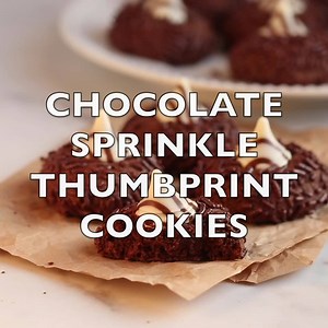 67K views · 17 reactions | These fun chocolate sprinkle thumbprint cookies are super simple to make and always a big hit. They are great for all occasions! PRINTABLE RECIPE HERE-->> https://mariasmixingbowl.com/chocolate-sprinkle-thumbprint-cookies/ | Maria's Mixing Bowl | Facebook