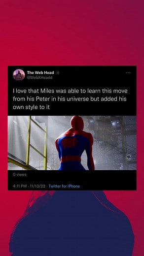 Miles Morales Training with Spider-Man in Spider-Verse