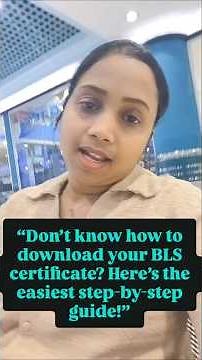 How to download your Basic Life Support (BLS) certificate easily 📄✨