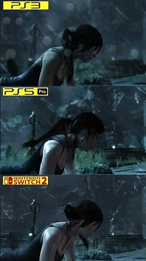 Tomb Raider Definitive Edition PS3 vs PS5 Pro (B/C) vs Switch 2 Graphics Comparison