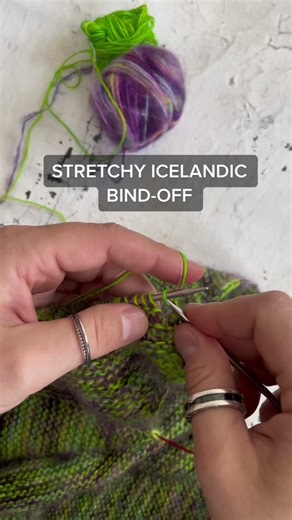 Stretchy Icelandic Bind-Off Tutorial for Knitting Shawls