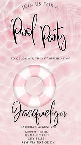 A Pink pool party