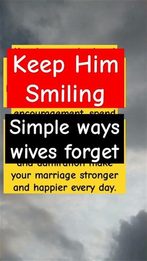 How to Keep Your Husband Happy