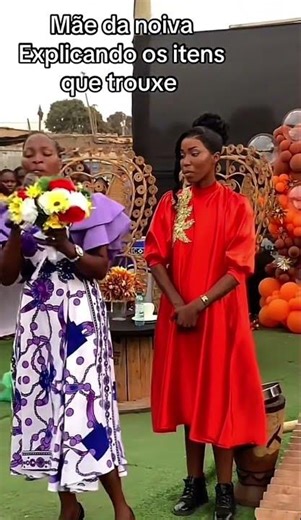 Mother of the bride talking about the bride