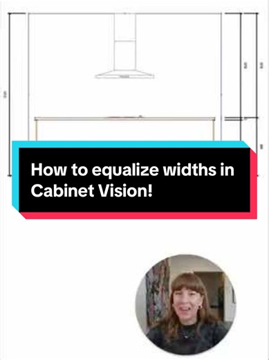 Stop manually calculating widths! Use the Equalize Widths tool in Cabinet Vision to automatically distribute space across multiple cabinets—fast, accurate, and hassle-free. #3ddesign #cabinetmakers #cabinetdesign #howtotiktok #cabinetvision #tutorials #tutorial #manufacturing #kitchendesignideas @cabinetvison