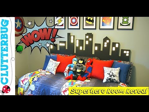 Little Boy's Superhero Room Tour