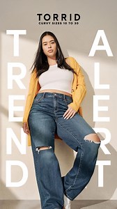 Baggy jeans are IN! Shop our trendy, curve-loving denim in sizes 10-30 online or at 650 stores. | Torrid