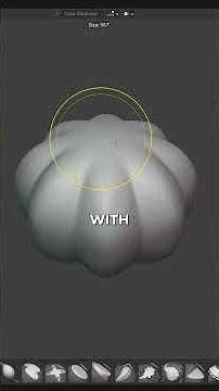 How you can quickly sculpt a pumpkin in Blender #b3d #blender3d