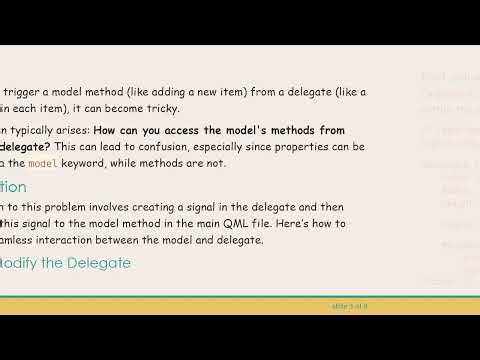How to Call a Model Method from a Delegate in QML: A Clear Guide