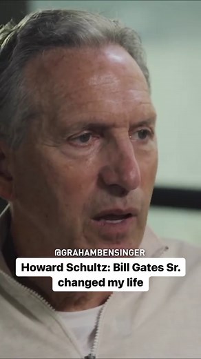 5.9K views · 1.8K reactions | Howard Schultz on how Bill Gates Sr. changed his life #starbucks #howardschultz #billgates #business #billionaire | Graham Bensinger | Facebook