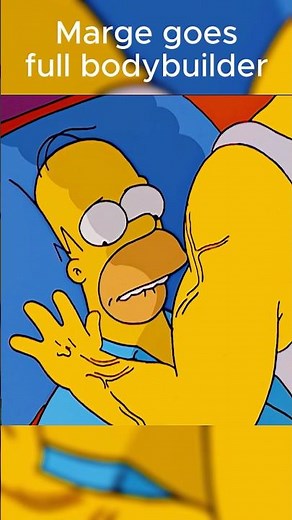 Marge goes full bodybuilder #simpsons #shorts