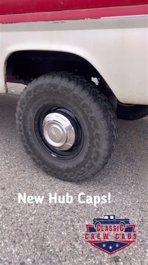 Classic Crew Cabs on Instagram: "Reproduction Hub Caps now available. We off therm for both 4x4 trucks and 2 wheel drive trucks. Therese are made to be an exact replica of the stainless steel ford hubcaps. Slapped a set on my daily driver. Been getting a ton of thumbs up. Love these and how they look on the truck."