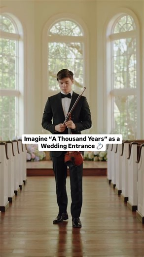 Alan Milan on Instagram: "Imagine “A Thousand Years” as a Wedding Entrance ❤️🎻 by @itsamoney 💍 Full track by @stringsbespoke #fyp #explore #reels #weddingmusic #weddingentrance #bridetobe #bride #weddingviolinist #violinist #weddingplanning #weddingplanner #destinationwedding #itsamoney #alanmilan #christian"