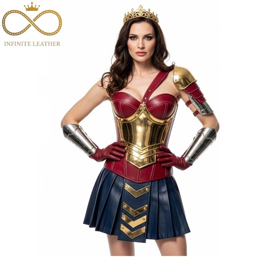 Women’s Wonder Woman Costume | Handmade Superhero Cosplay Outfit | Halloween, Party & Comic Con | Gift for Her - Etsy
