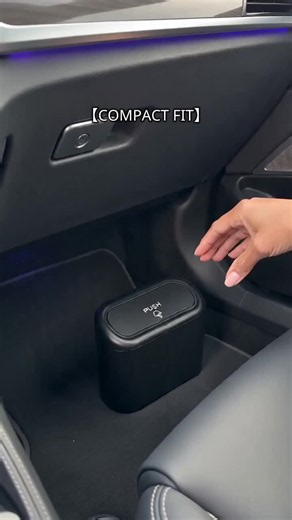 Car Trash Can with Lid, Universal Mini Leak-Proof Automotive Garbage Bin, Compact Waste Container for Car, Office, Bedroom, Durable Auto Accessory #carstoragebasket #caraccessorieshaul #automaticlitterboxes #kitchentrashcan #bathroomtrashcan #outdoortrashcan #litterboxreview #stainlesstrashcan #carcaretools #blacktriangleshowercaddy