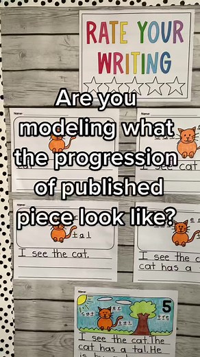 Visual Writing Rubric for Kindergarten and First Grade Teachers