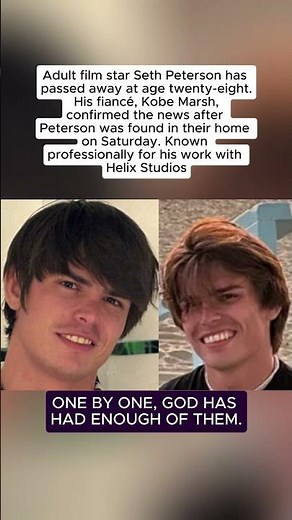 Adult Film Star Seth Peterson Passed Away at 28