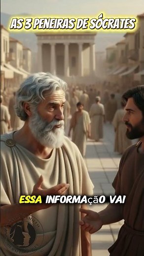 As 3 Peneiras de Sócrates em 50 segundos #filosofia #socrates #filtrosdesocrates #filosofiasocratica