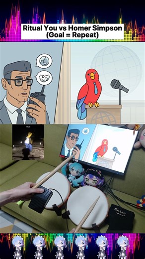 Ritual You vs Homer Simpson (Bird) - Roblox Meme | Bits & Bops with Drums 🥁