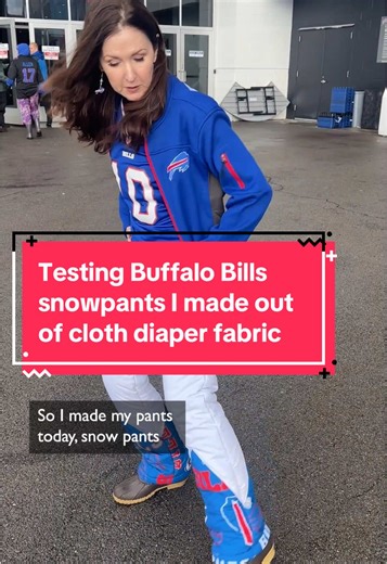 Buffalo Bills Snow Pants Testing at Rainy Game