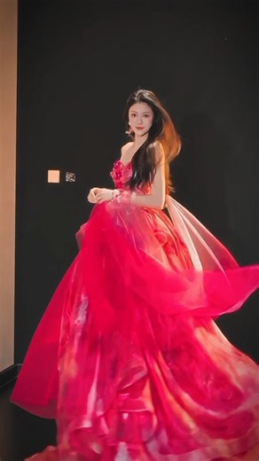 ✨ Living My Fairytale in Fuchsia | Elegant Ballgown Reveal 💖 #trending #shorts #viral