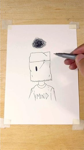 When Your Mind Feels Heavy... | Deep Emotional Sketch ✏️