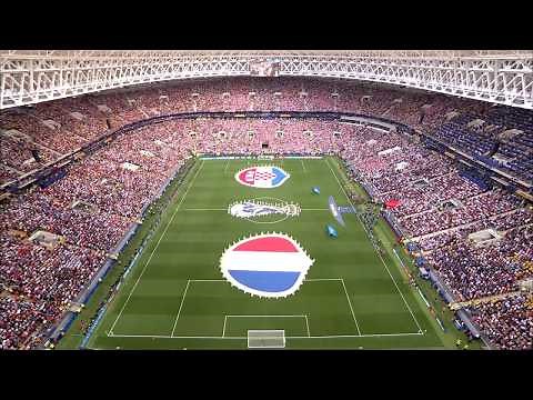 Flags Presentation & Anthems — 2018 Russia FIFA World Cup™ Final — Top View Camera