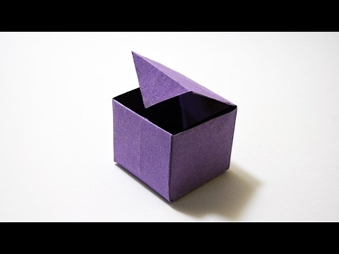 How to make a Paper BOX That Opens and Closes
