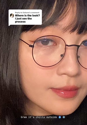 Replying to @Sakana here u go sassy 🥹😚 my mistake for leaving the look too short at the end in the previous vid😝 today I go for a soft daily autumn look that suits with glasses also 🤓 FYI makeup I used:👇🦋💕✨ YOUS Monthly Lensme Yous Gray Contact Lens CANMAKE Color Mixing Concealer 03 Orange Beige JARY Makeup Artist 2IN1 MIXING TRAY SET Catrice True Skin Hydrating Foundation 004 - Neutral Porcelain Daiso Korea Triangular puff line up 60P GSLAY YOSO Blush Powder 05. Kiss my cheeks GSLAY Blus