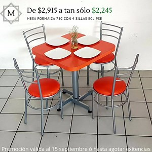 🥳Si estas pensando en abrir tu restaurante, bar o cafetería, este es el momento ideal🥳 👉Tenemos el mobiliario que se adapta a tus espacio, estilo y presupuesto, conoce nuestras promociones‼️ 🥳Te ofrecemos: ✅Envío GRATIS a ciudades participantes. ✅Garantía contra defectos de fábrica. ✅Si apartas hoy la entrega es de 10 a 12 días habiles. ✅Aceptamos las formas de pago más seguras de Internet como mercado pago, PayPal, tarjeta de crédito o débito, transferencia y deposito en oxxo. 🛒🔒Tu compra