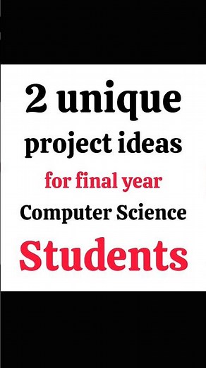 Project ideas for final year Computer Science and Engineering Students! #cseprojects #projects